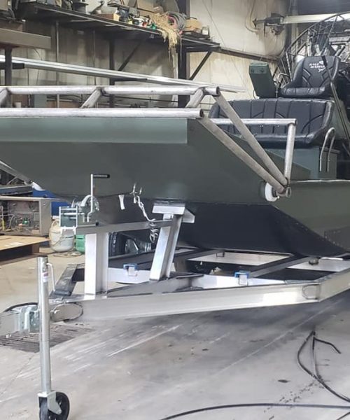Custom Build Airboat with Cattail Pusher