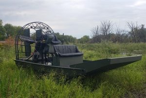 Custom Build Airboat with Cattail Pusher