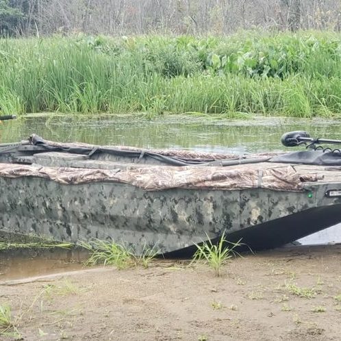 Custom Removable Scissor Blind collapsed