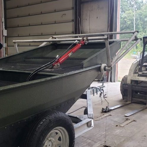 Custom Build Airboat with Cattail Pusher