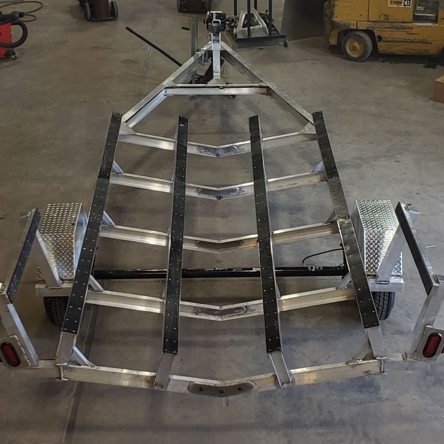 silver trailer custom built