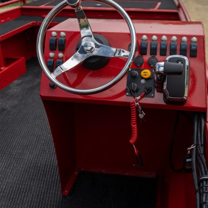 Fire Dept. Red Rescue Boat