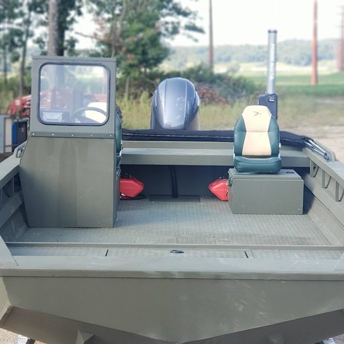 Gale Marine 20 ft Vee Hull Work Boat Front