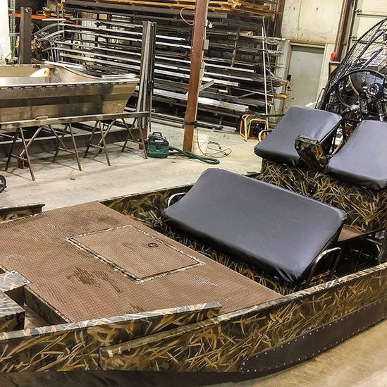 custom camo airboat